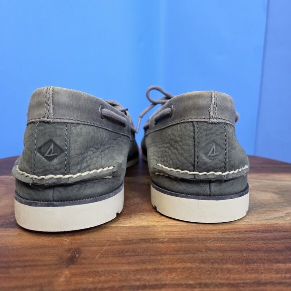 Sperry Top-Sider Leeward Nubuck Boat Shoe Men's 15 Grey STS19210 - Picture 7 of 12